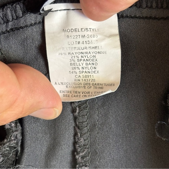 Tribal Women's Maternity Gray Dress Pants with wide Belly Band Sz 10 - Picture 9 of 11